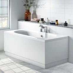 Halite 1600mm Waterproof Front Bath Panel White Gloss -Home Bathroom halite 237bpm1600 w 3