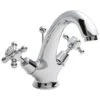 Hudson Reed White Topaz Crosshead Mono Basin Mixer Dome -Home Bathroom hudson reed bc305dx