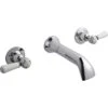 Hudson Reed White Topaz Lever Wall Bath Filler Dome -Home Bathroom hudson reed bc309dl