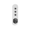 Hudson Reed Topaz Push Button Triple Outlet Shower Valve Black/Chrome -Home Bathroom hudson reed cpb6312