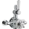 Hudson Reed White Topaz Twin Thermostatic Shower Valve -Home Bathroom hudson reed tsvt101