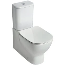 Ideal Standard Tesi Close Coupled Back-to-Wall Toilet With Normal Seat