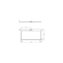 Ideal Standard I.life Ultra Flat S 1700x900mm Shower Tray T5239 Grey -Home Bathroom ideal standard t5239fs 3
