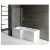 Iona Simplicity L-Shape 1700x700mm Shower Bath Left -Home Bathroom iona ftdi103898