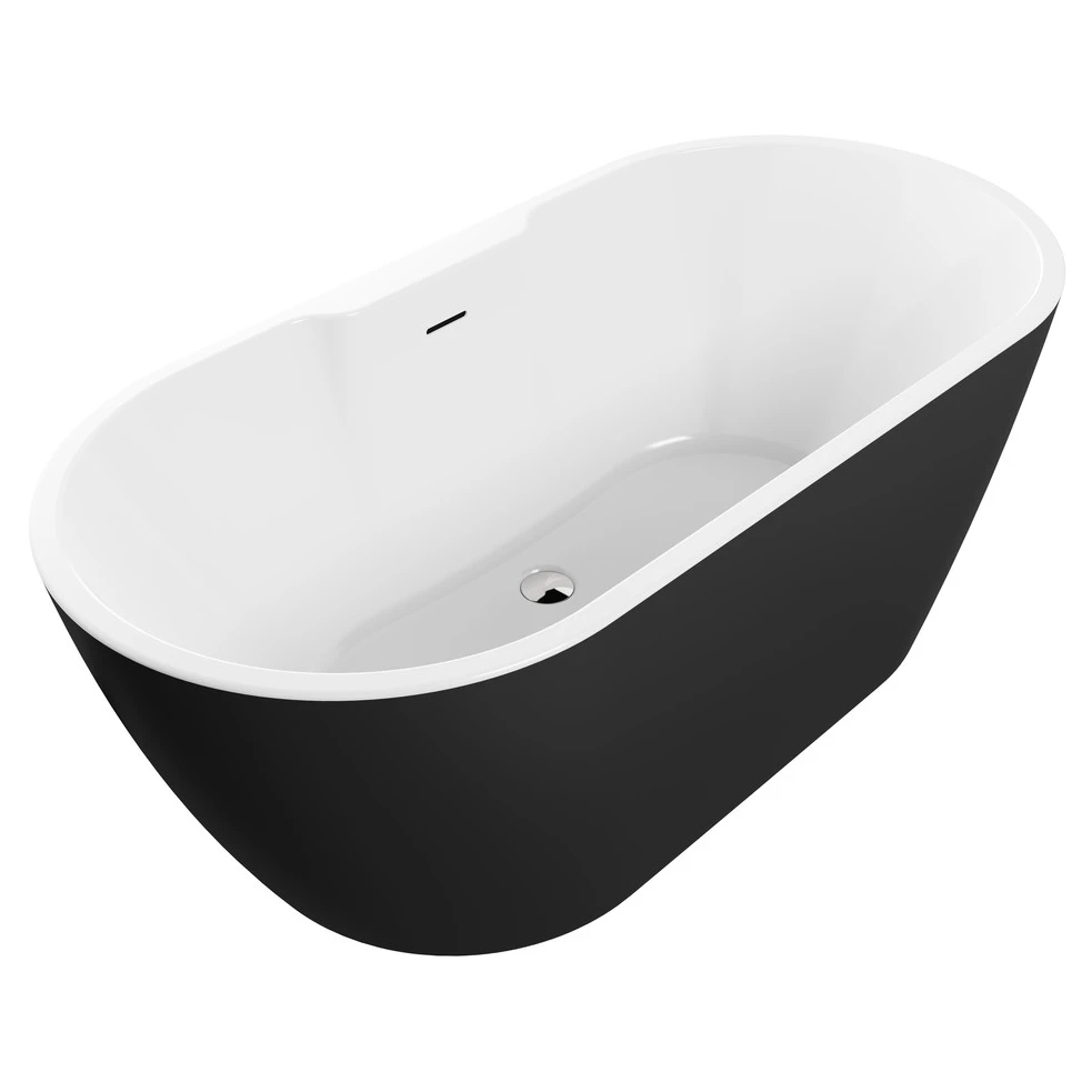 Iona Harlington Freestanding 1655x745mm Bath Black 3 Iona Harlington Freestanding 1655x745mm Bath Black