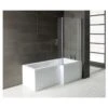 Iona Simplicity L-Shape Shower Bath, Panel & Screen Right -Home Bathroom iona ftdi2960