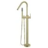 Meir Round Freestanding Bath Spout & Hand Shower Tiger Bronze -Home Bathroom meir mb09 bb