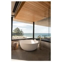 Meir Round Freestanding Bath Spout & Hand Shower Tiger Bronze -Home Bathroom meir mb09 bb 4