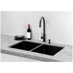 Meir Piccola Pull Out Kitchen Mixer Tap Matte Black -Home Bathroom meir mk17 5