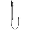 Meir Round Shower On Rail Column Matte Black -Home Bathroom meir mz0402 r