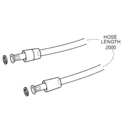 Methven Smooth Shower Hose 2m -Home Bathroom methven hose2.0 2