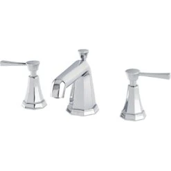 Perrin & Rowe Deco 3 Hole Basin Mixer, Lever