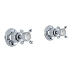 Perrin & Rowe Traditional 3/4″ Wall Valves Pair With Cross Handles