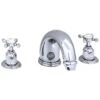 Perrin & Rowe 10″ 3 Hole Bath Set With Crosshead Handles Pewter -Home Bathroom perrin rowe 3259pf