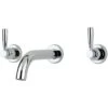 Perrin & Rowe 3 Hole Wall Bath Set With Lever Handles Chrome -Home Bathroom perrin rowe 3331cp