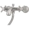 Perrin & Rowe Wall Bath Shower Mixer Crosshead Handles Nickel -Home Bathroom perrin rowe 3818ni