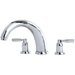 Perrin & Rowe 10″ 3 Hole Bath Set With Lever Handles Pewter