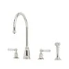 Perrin & Rowe Athenian Lever 4 Hole Sink Mixer & Rinse Pewter -Home Bathroom perrin rowe 4376pfwpc