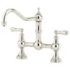 Perrin & Rowe Provence 2 Hole Sink Mixer Lever Handles Pewter -Home Bathroom perrin rowe 4751pf
