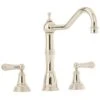 Perrin & Rowe Alsace 3 Hole Kitchen Sink Mixer Nickel