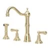 Perrin & Rowe Alsace 3 Hole Kitchen Sink Mixer & Rinse Gold -Home Bathroom perrin rowe 4776ig
