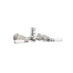Perrin & Rowe 2 Handle Lever Shower Mixer With Up Outlet Nickel