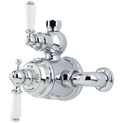 Perrin & Rowe Exposed Thermostatic Shower With Levers Nickel