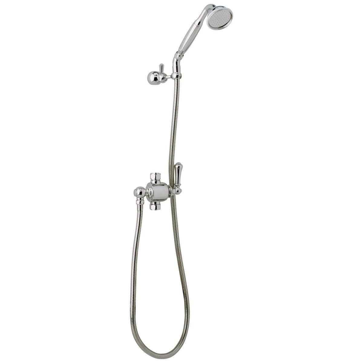 Perrin & Rowe Georgian Riser Diverter, Handshower & Hose Pewter 3 Perrin & Rowe Georgian Riser Diverter, Handshower & Hose Pewter