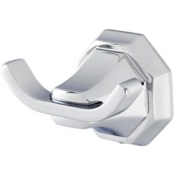 Perrin & Rowe Deco Twin Robe Hook Nickel