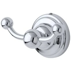 Perrin & Rowe Double Robe Hook Pewter