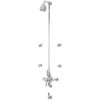 Perrin & Rowe Contemporary Shower Set D Two Nickel -Home Bathroom perrin rowe cssd2ni