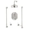 Perrin & Rowe Traditional Shower Set 5 Chrome -Home Bathroom perrin rowe tss5cp5