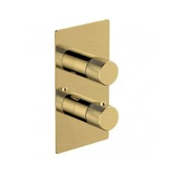 RAK Amalfi Thermostatic Single Outlet Shower Valve Brushed Gold
