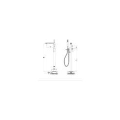 RAK Blade Free Standing Bath Shower Mixer -Home Bathroom rak rakbld3014 2