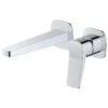 RAK Petit Square Wall Basin Mixer Chrome -Home Bathroom rak rakpes3007c