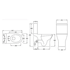 RAK Resort Maxi Full Access WC Pack With Sandwich Soft Close Seat -Home Bathroom rak rstpakmx 013 2