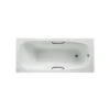 Roca Carla Steel Bath 1600x700mm 2 Holes, Grips & Legset -Home Bathroom roca 2375m3000 291028000 031003014