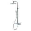 Vema Bar Shower With Integrated Shelf White/Chrome -Home Bathroom vema dicm0460